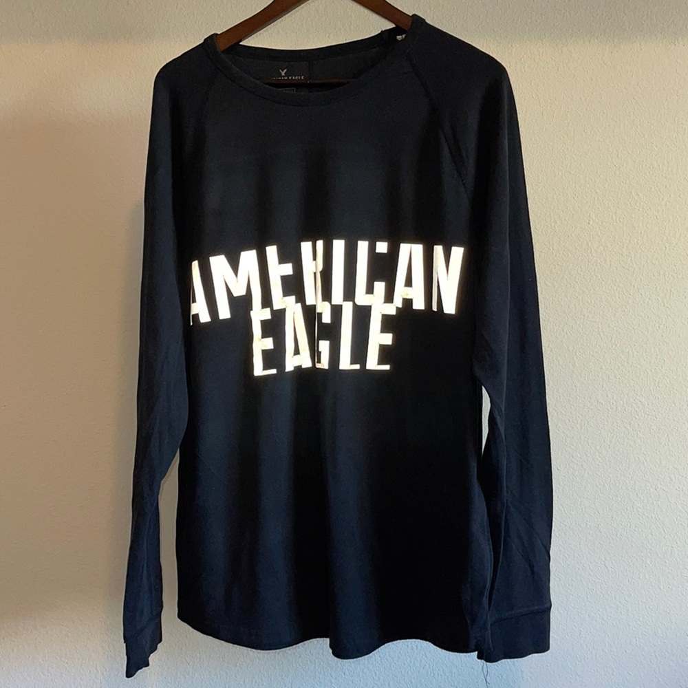 American Eagle Reflective Logo Long-Sleeve